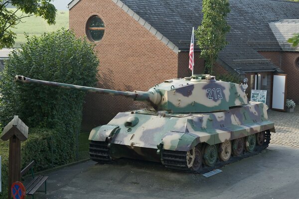 Restored tank in the museum