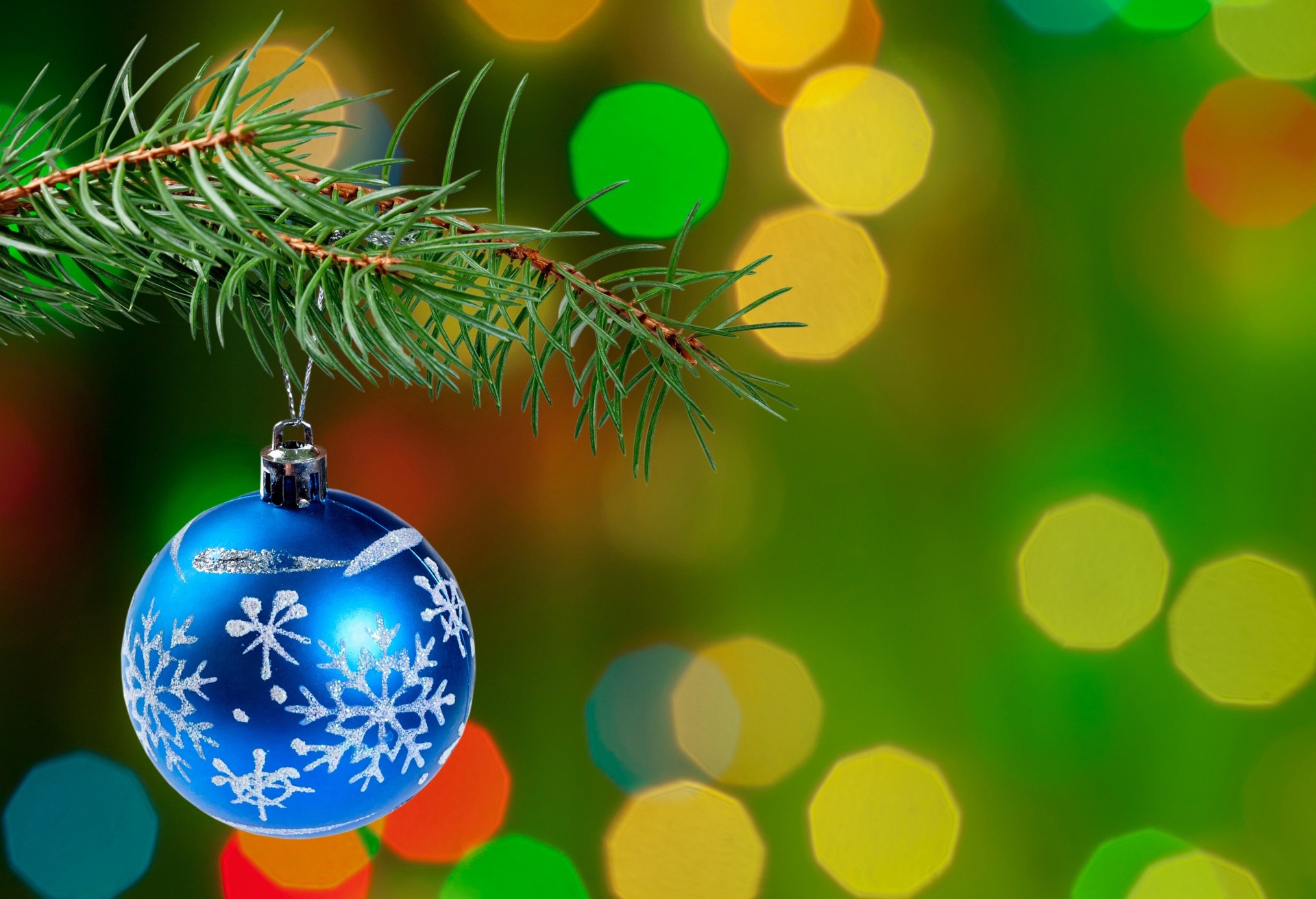 albero di natale palla nuovo anno bokeh decorazione dell albero di natale ramo