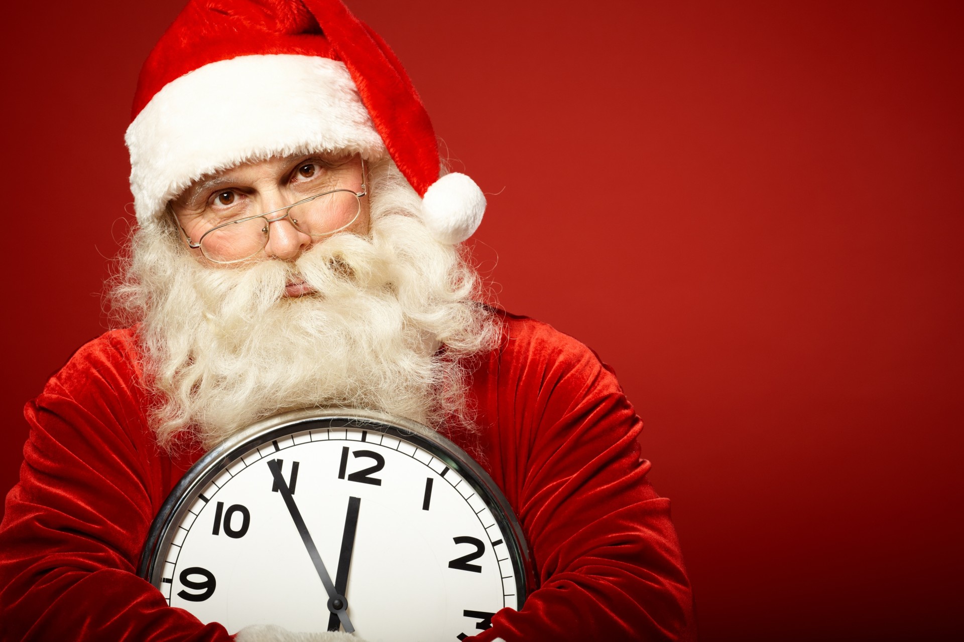 babbo natale barba orologio capodanno occhiali da sole