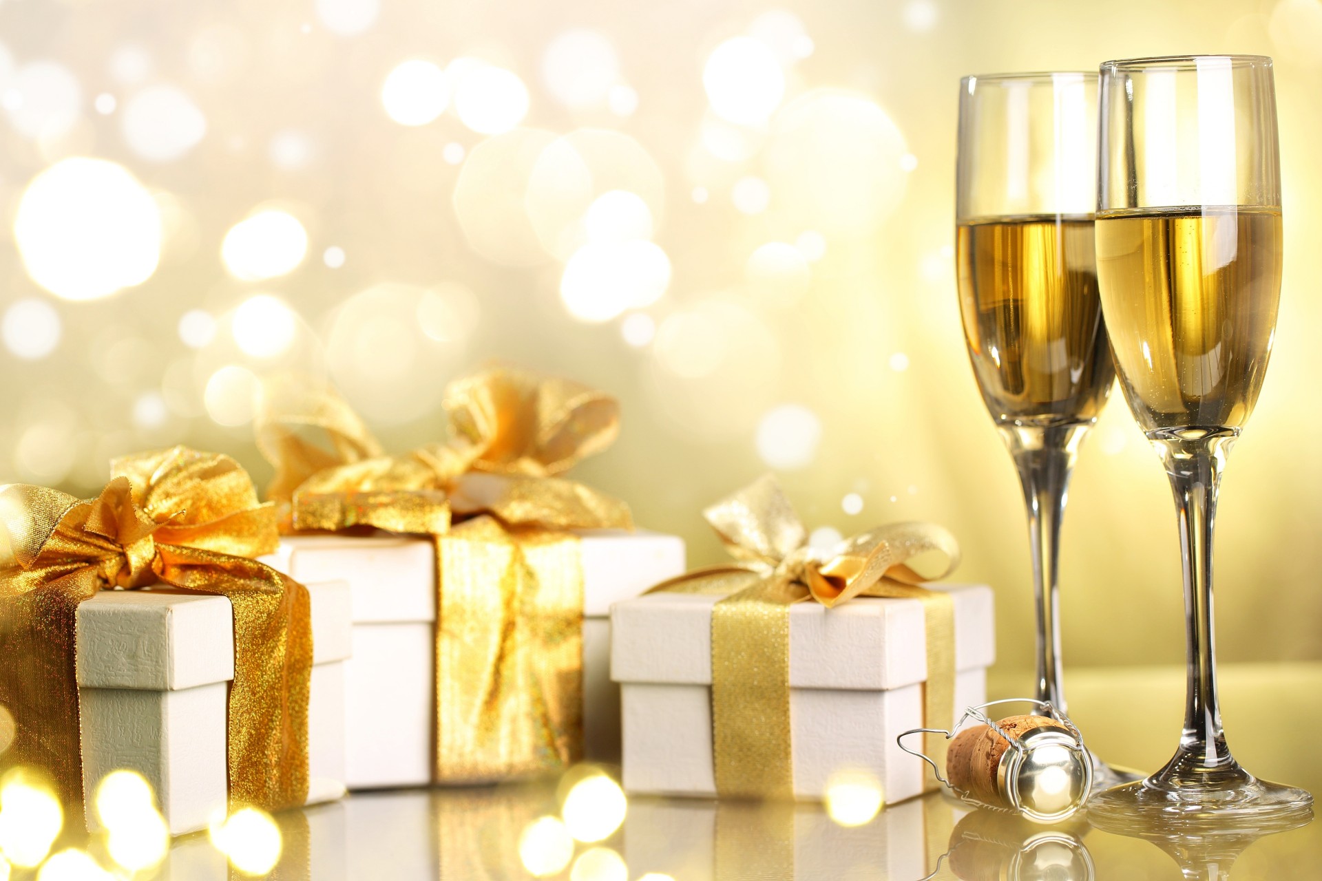 ruban belle noël vacances bonne année champagne joyeux noël boîtes nouvel an