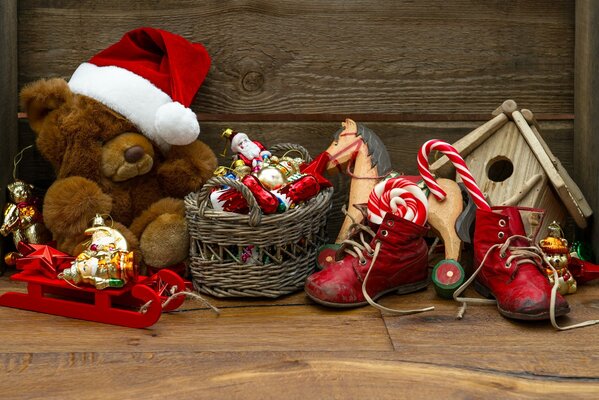 Décoration de la zone du nouvel an pour enfants