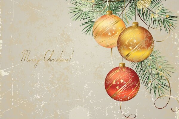 Hermosa imagen de año nuevo en el Escritorio con un árbol de Navidad