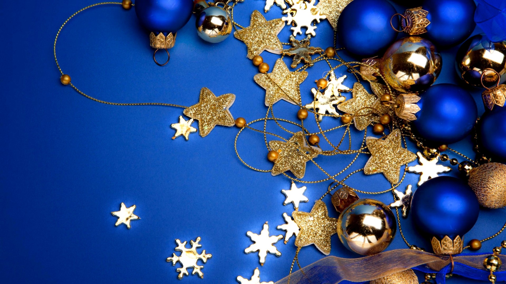 nowflakes new year background christmas blue decoration ball