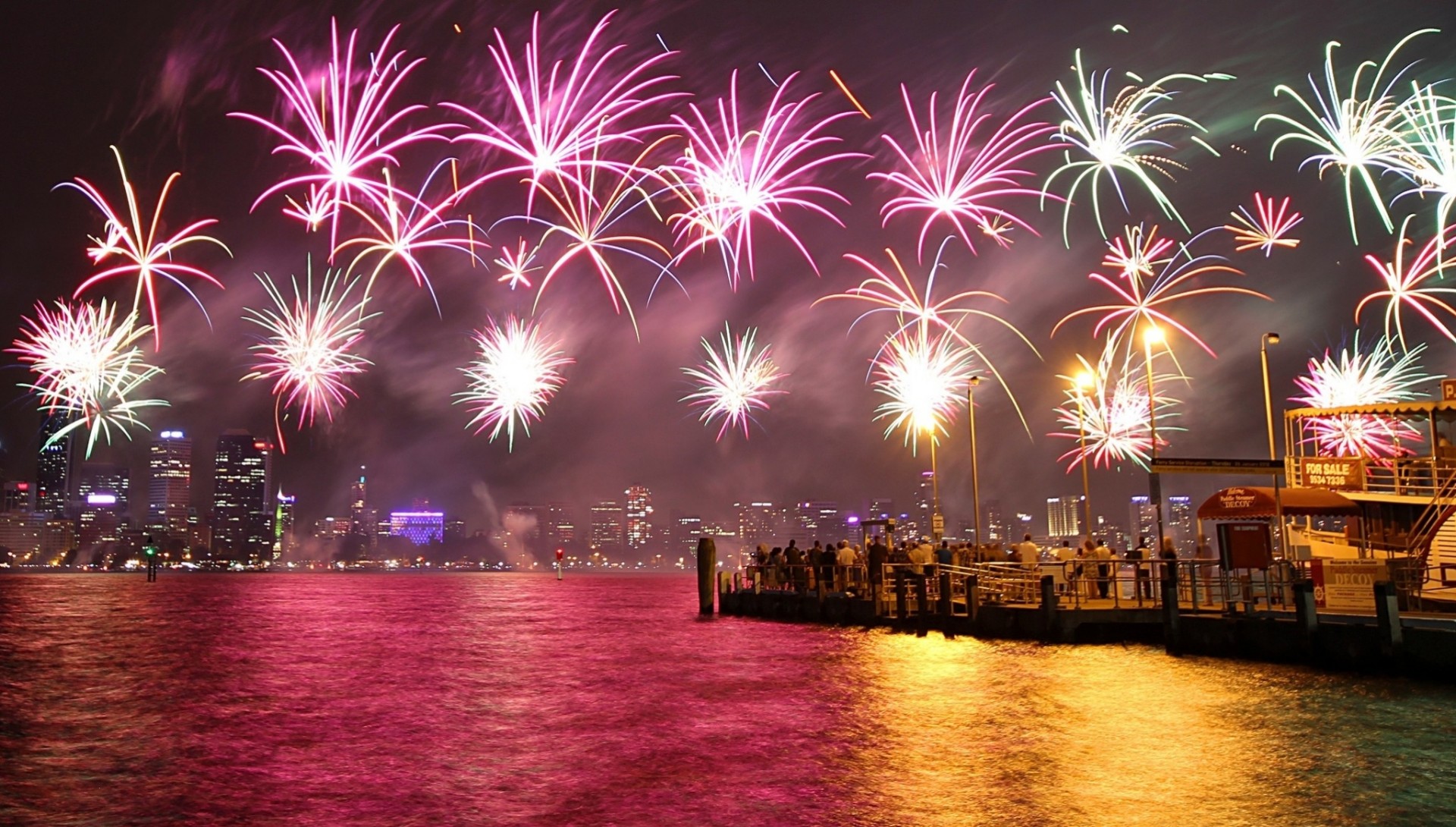 stadt feuerwerk australien städte