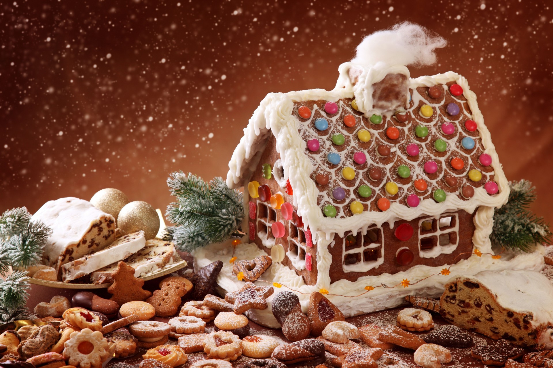 keks weihnachten kekse urlaub wald süßigkeiten magie haus backen schnee puder frohe weihnachten winter