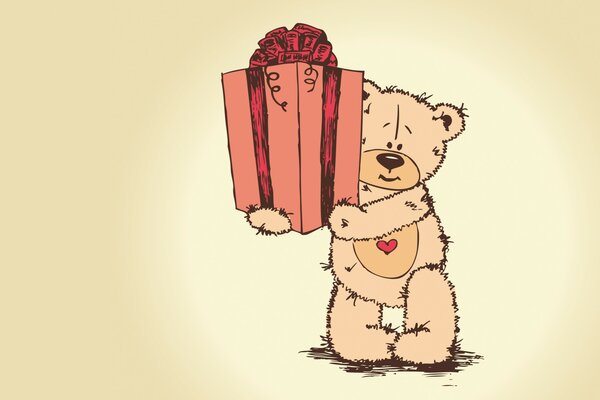 A gift from Teddy bear