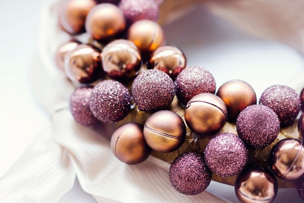 Décorations de Noël sous la forme de boules