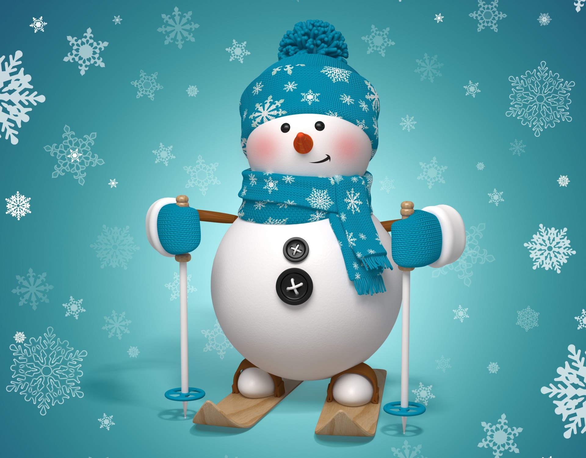 christmas new year snow snowman winter