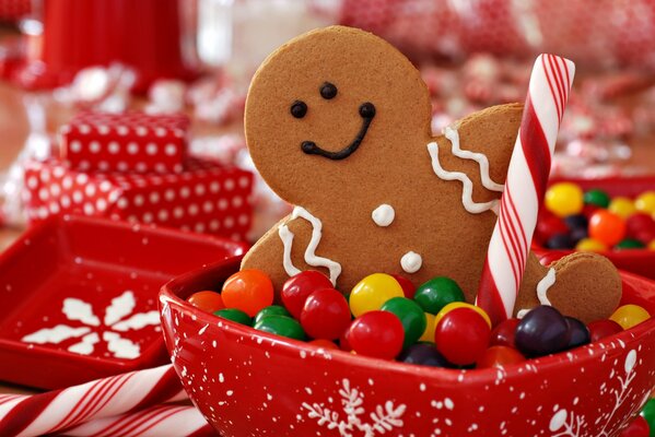 Weihnachtlicher Lebkuchen. Süßigkeiten