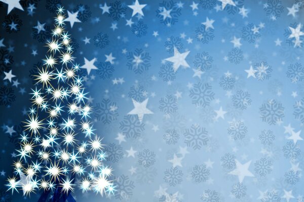 Christmas tree in graphic image