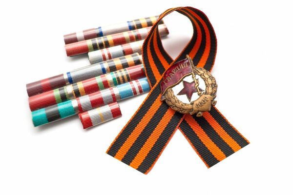 Stripes and St. George ribbon for May 9