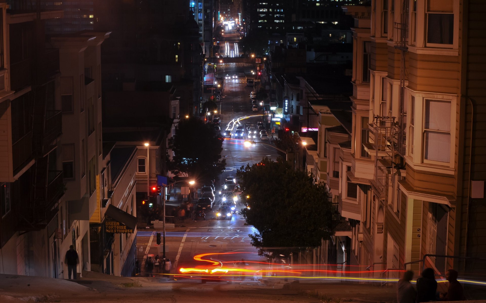 san francisco californie nuit lumières