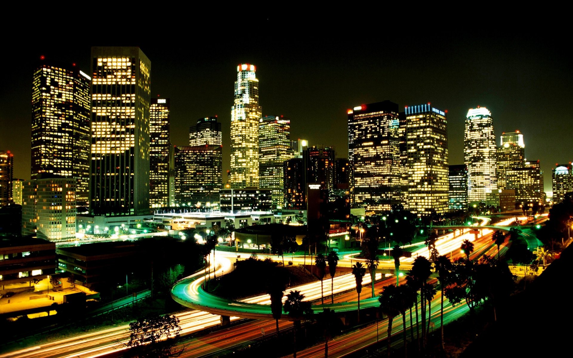 los angeles la usa night light