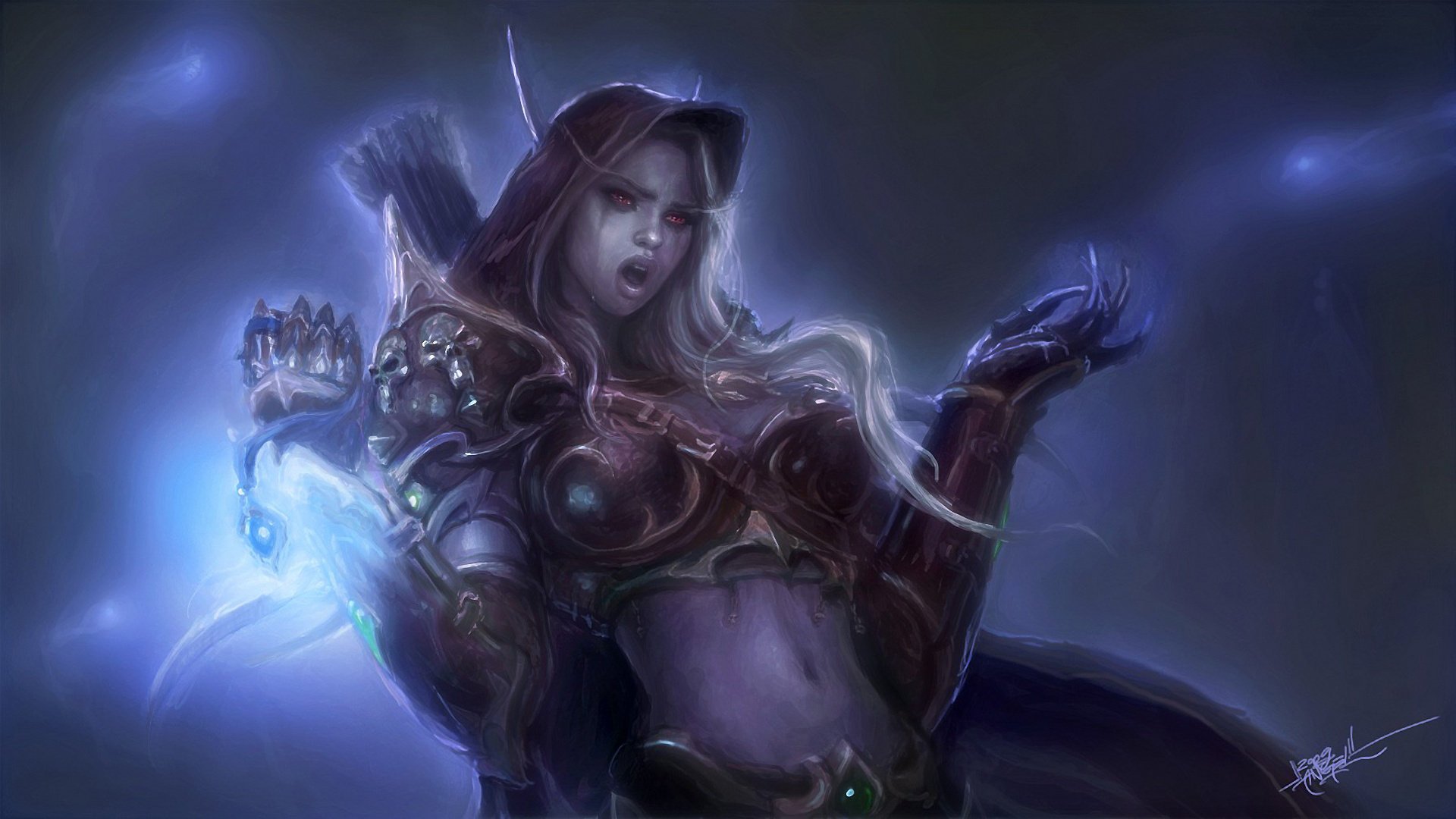 armadura elfo wow lady sylvanas windrunner world of warcraft magia