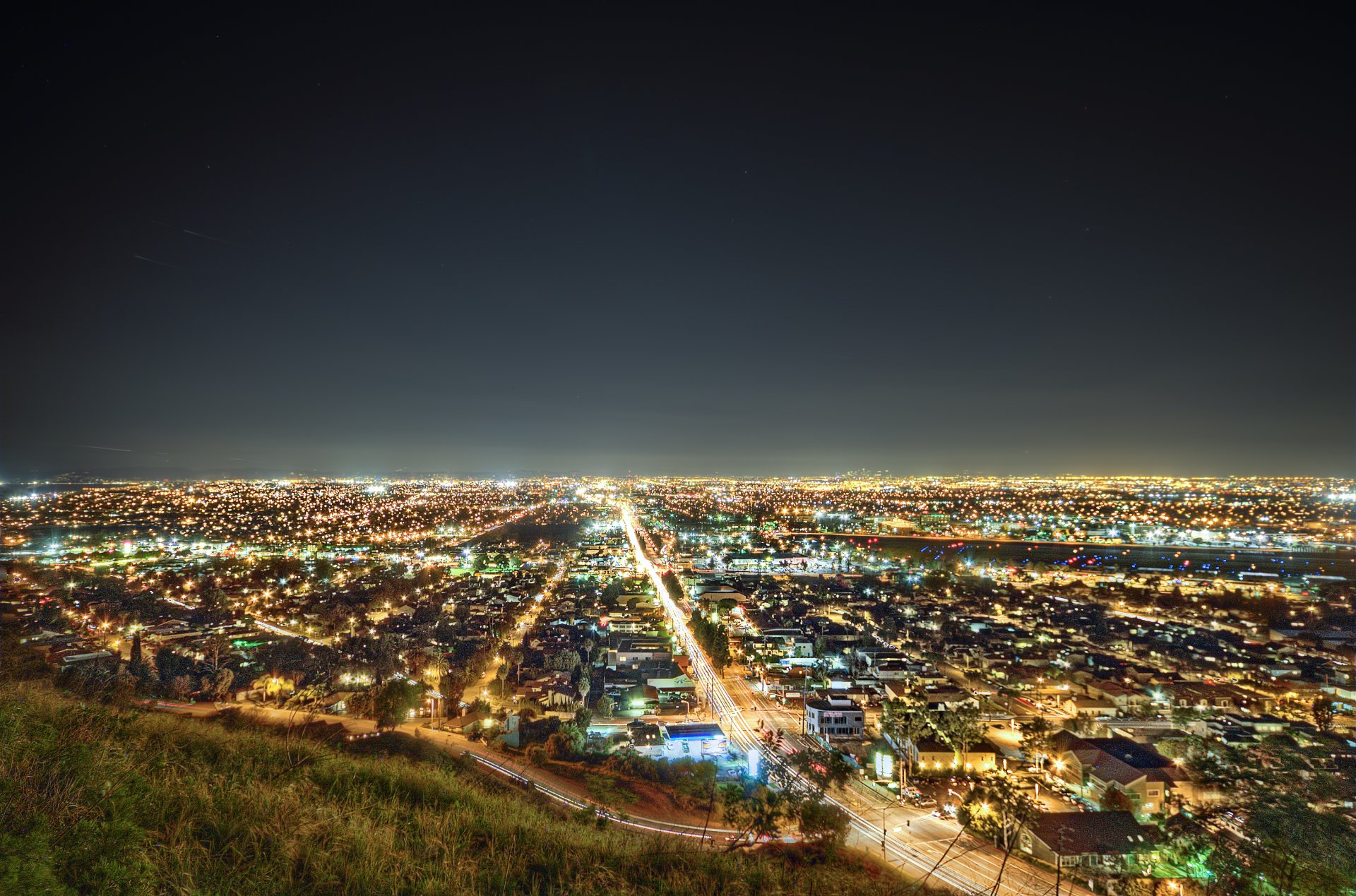 south bay los angeles la kalifornien usa lichter nacht