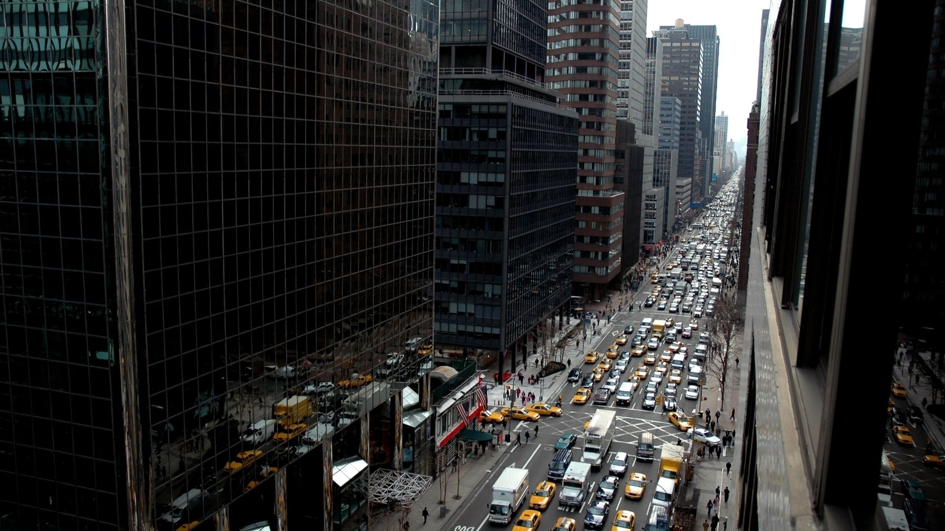 nueva york edificios coches