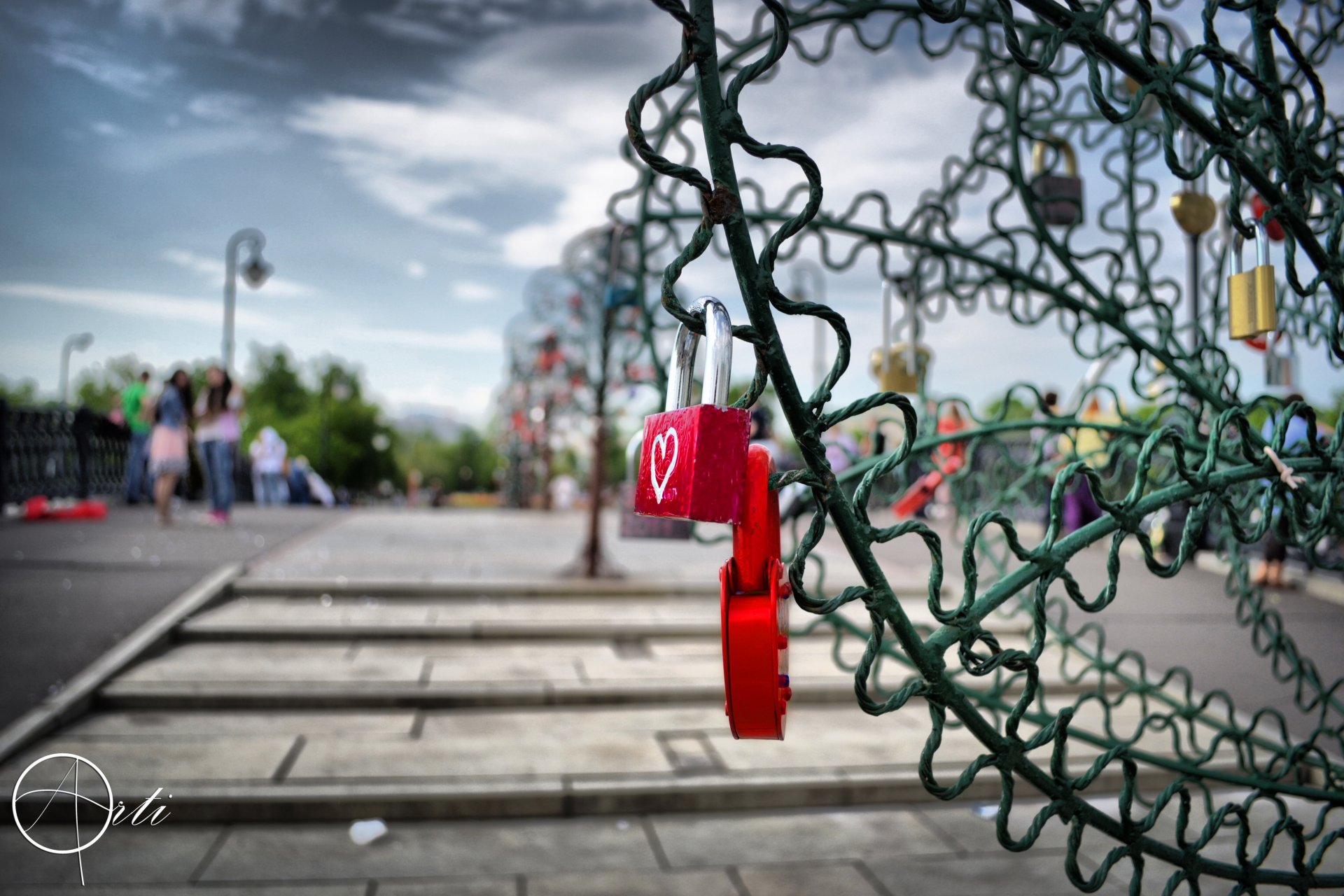 moskau brücke schlösser liebe