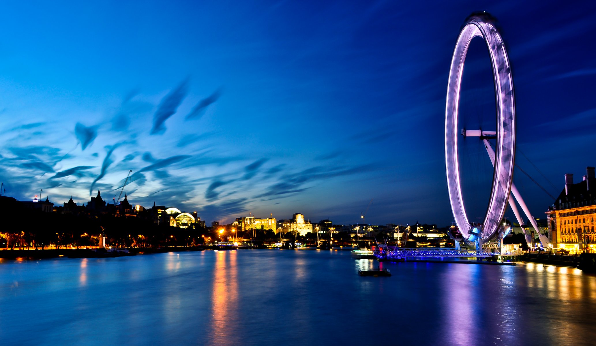 london eye river thames england london uk