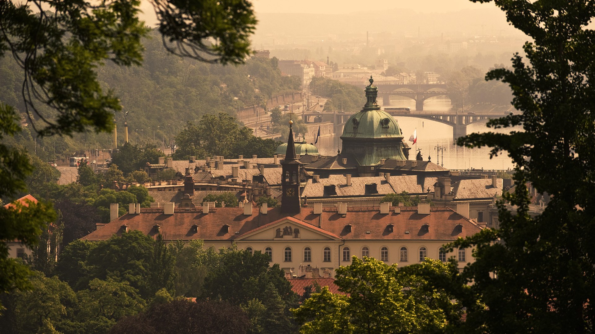 prag tschechische republik brücke fluss