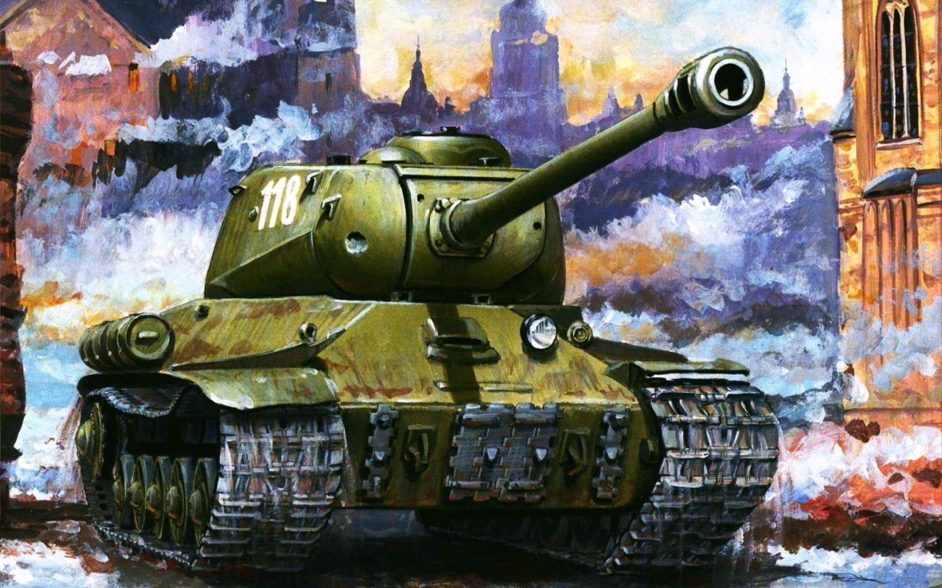 tanque equipo de combate is-2 guerra