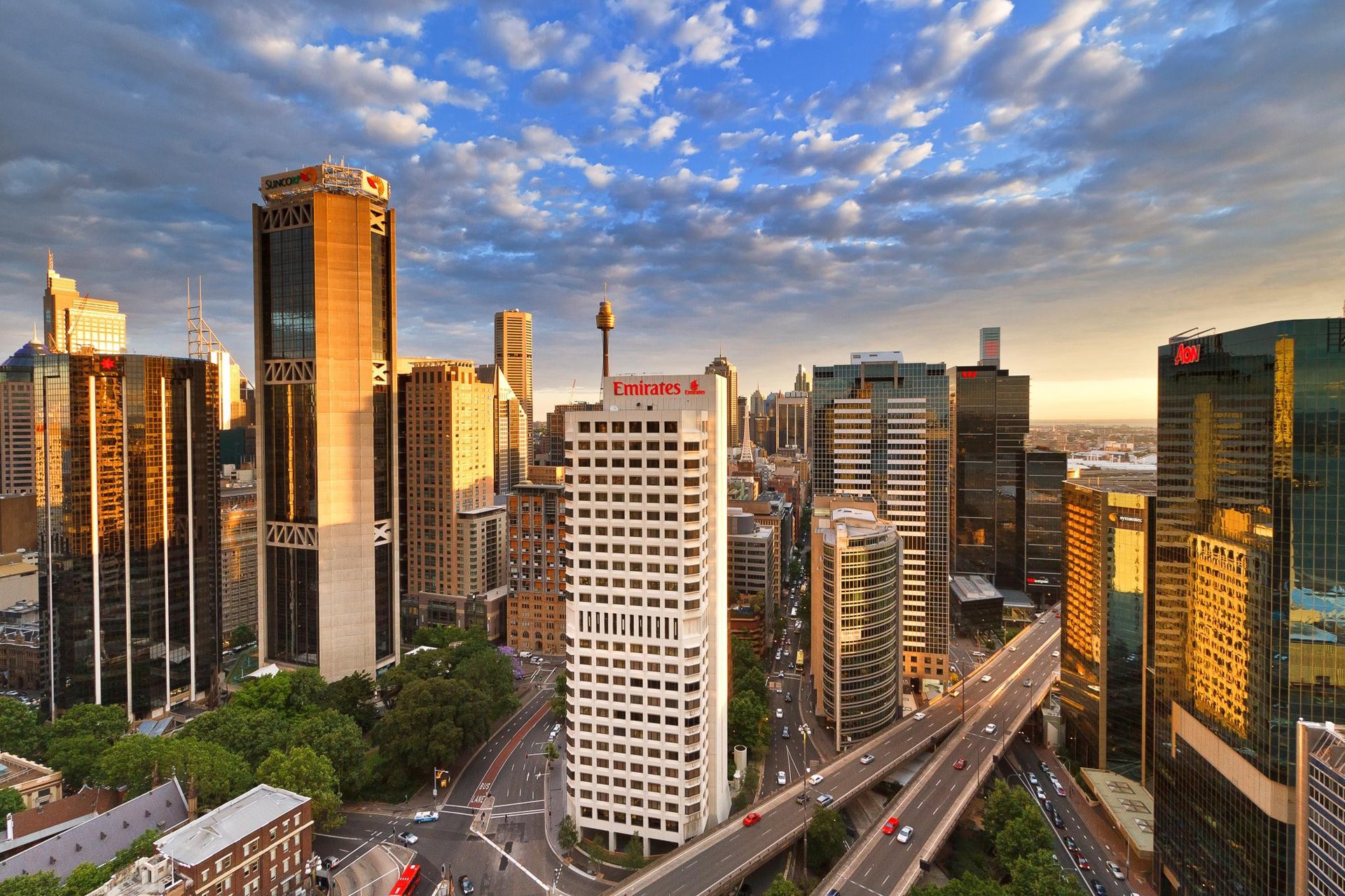 gratte-ciel tour viaduc australie sydney