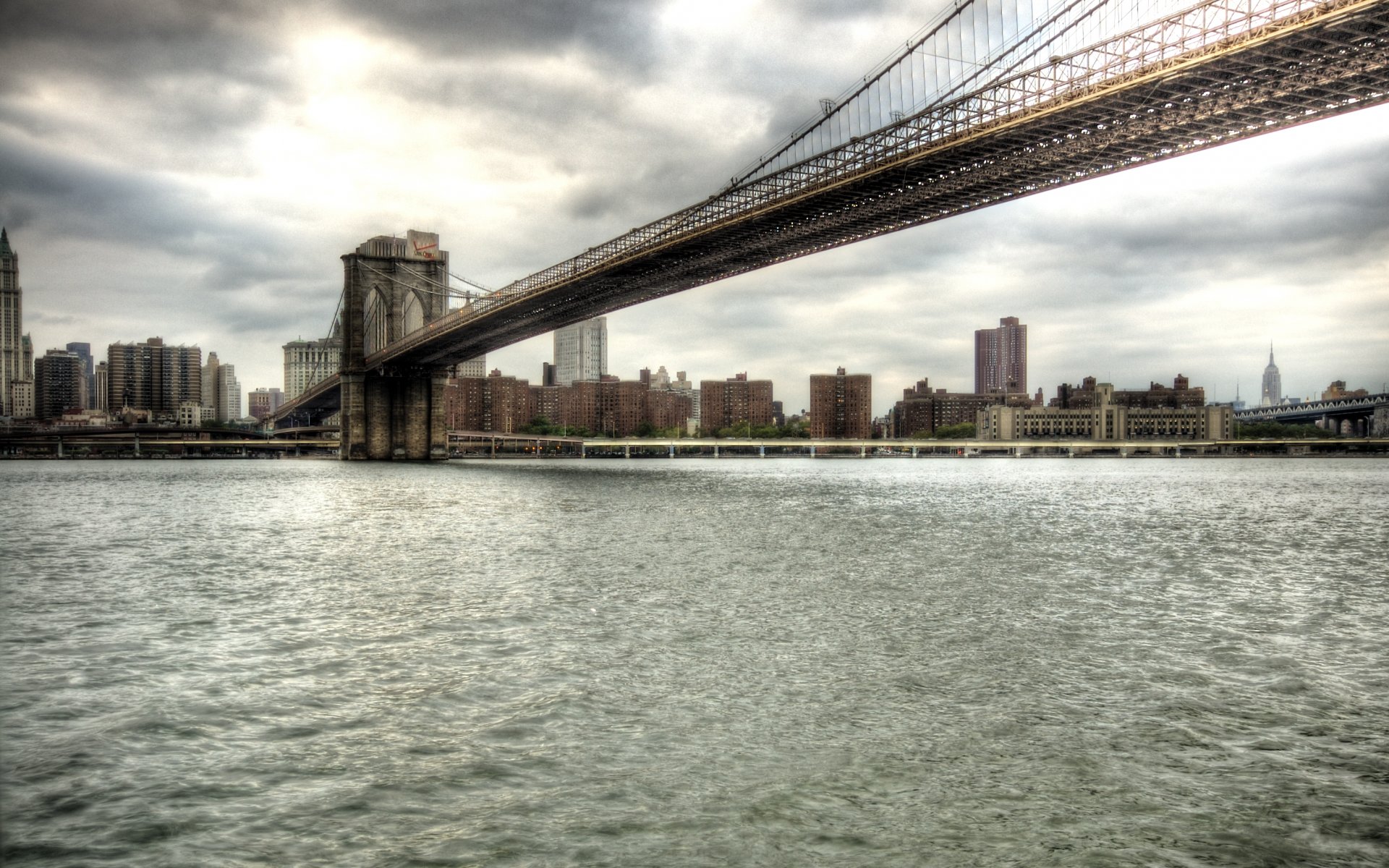 new york new york brooklyn brücke wasser stadt manhattan manhattan