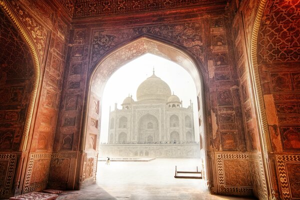 Taj Mahal Indie zdjęcia meczetu
