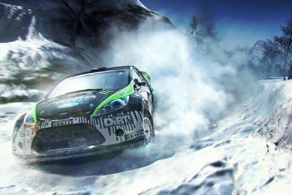 Your drift on the snow cover speed wins