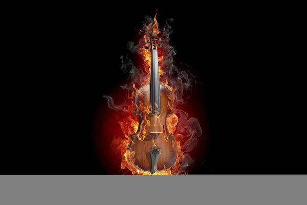 Fuego creativo caro violín