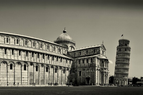 Leaning Cathedral and Leaning Tower