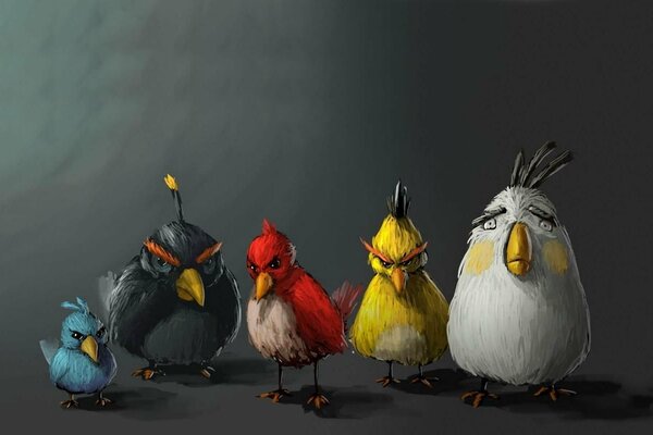 Angry Birds im Minimalismus