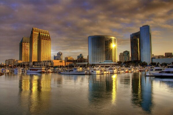 Vue de San Diego-Californie