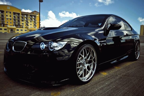 Voiture BMW-noir beau