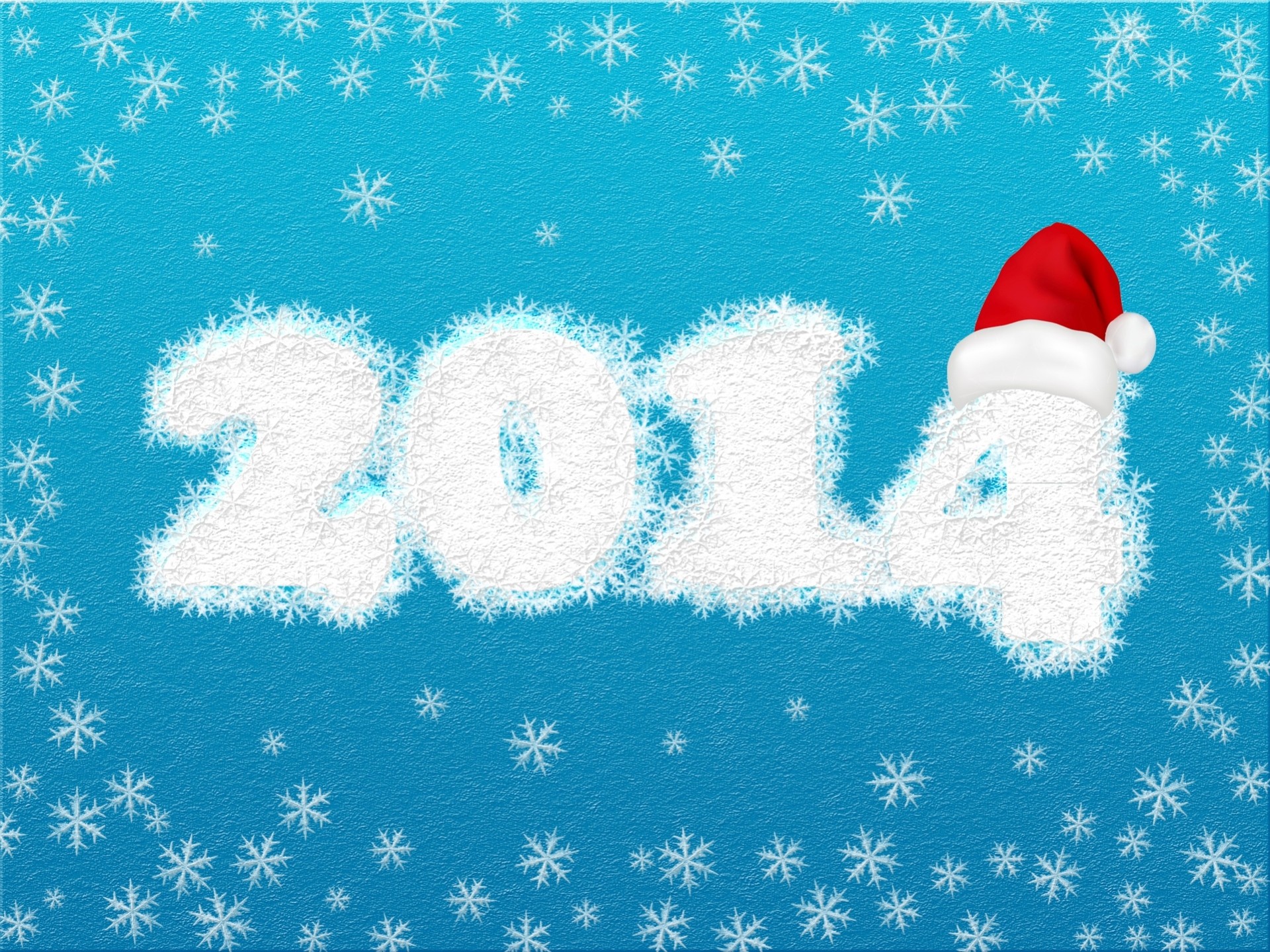 nowflakes blue background holiday 2014 new year