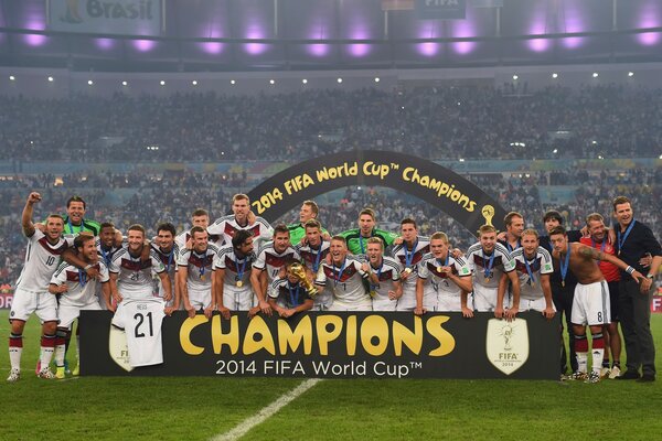 The winning champions of the German national team