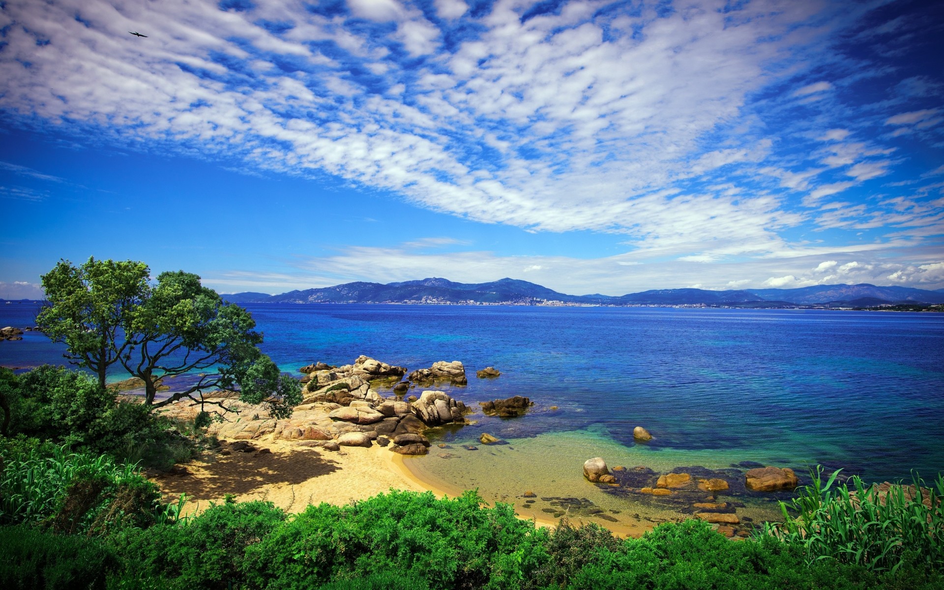 tropical beach landscapes nature coast coast sea rocks mediterranean rock