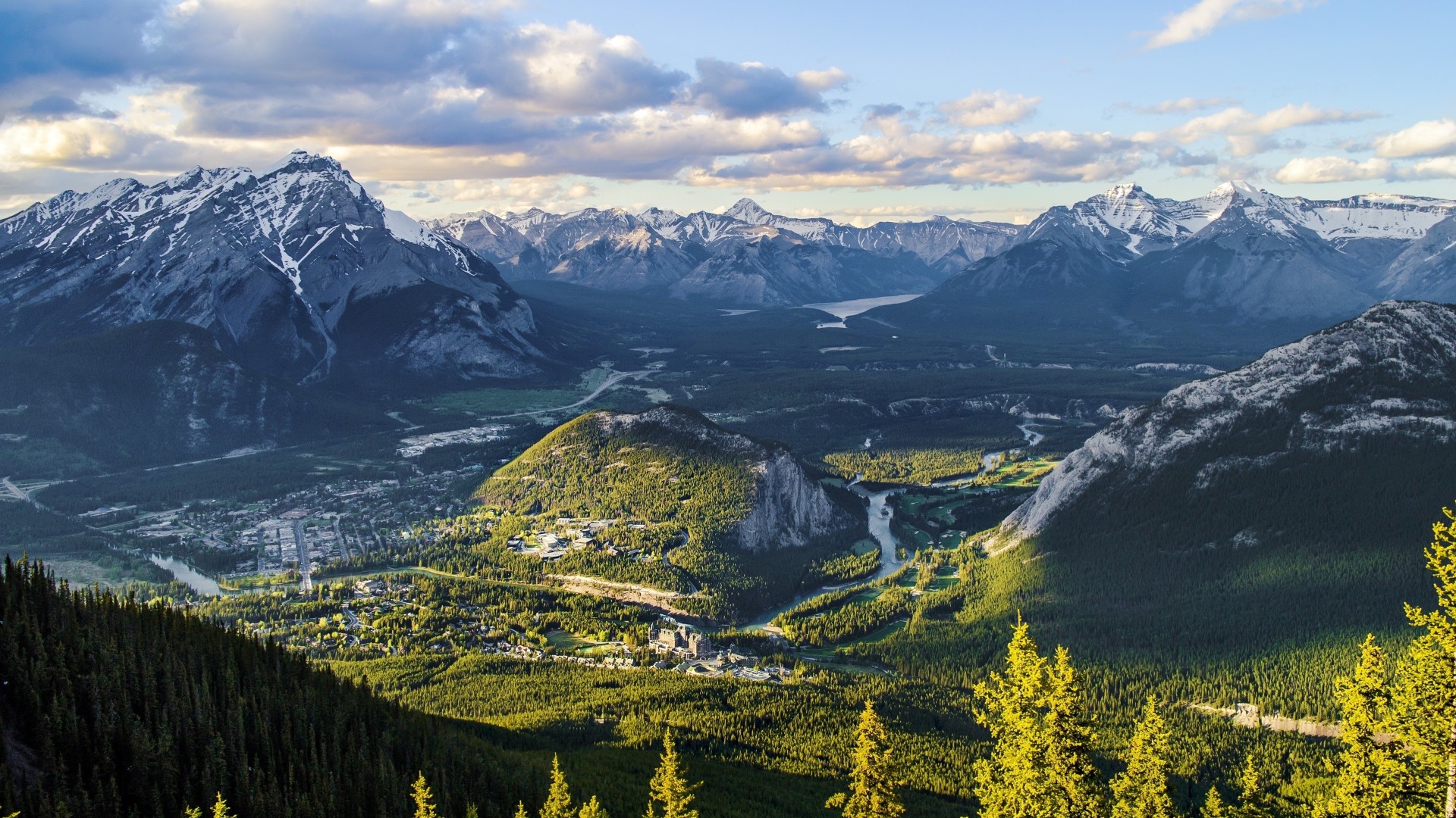 paisajes alberta montañas naturaleza canadá