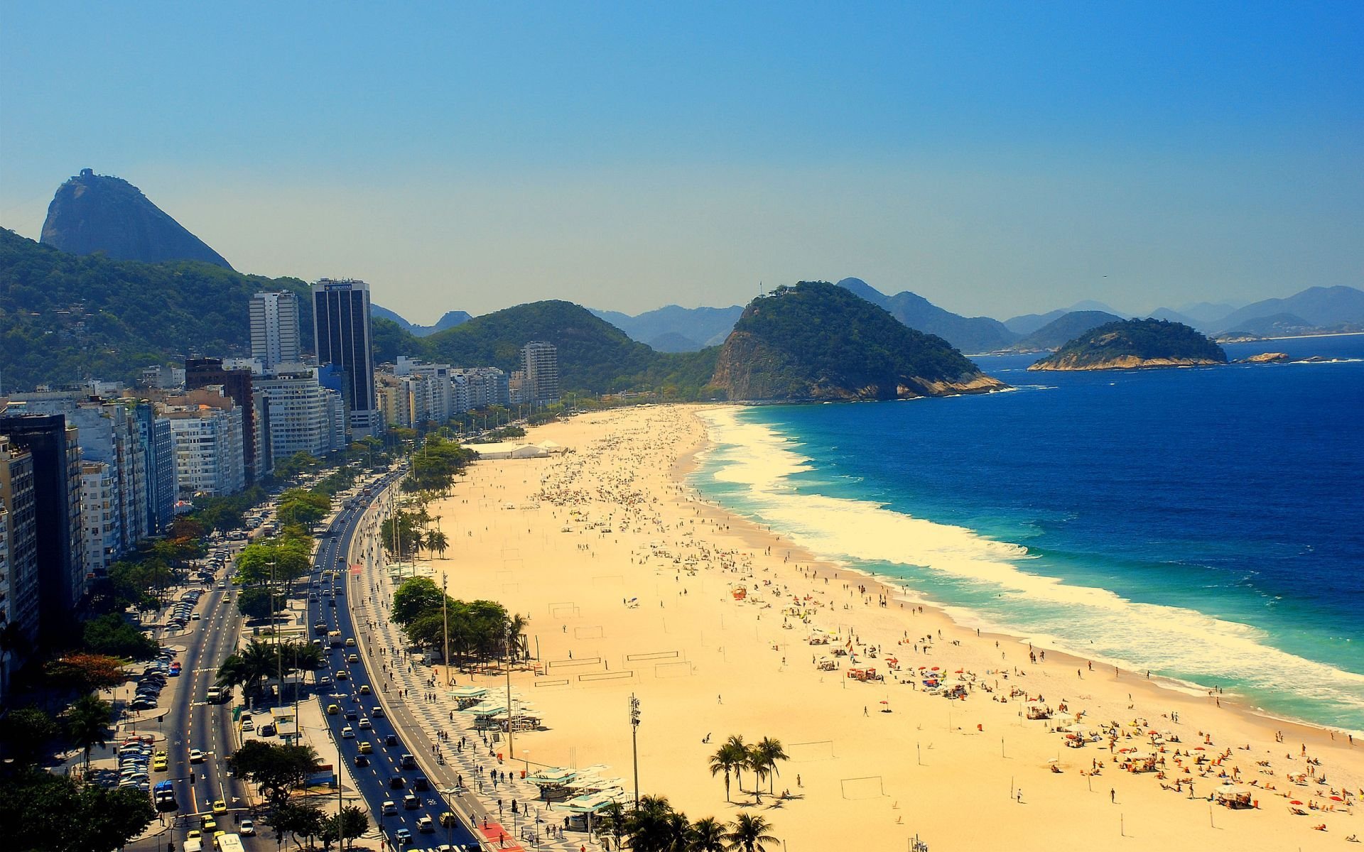 copacabana rio de janeiro beach sand sun