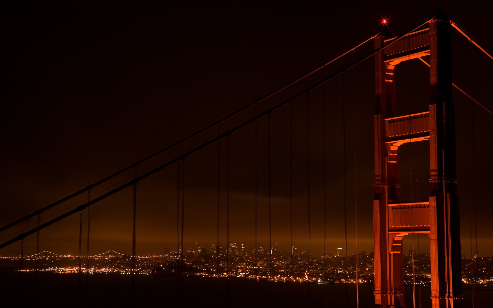 villes lieux ponts nuit amérique vue