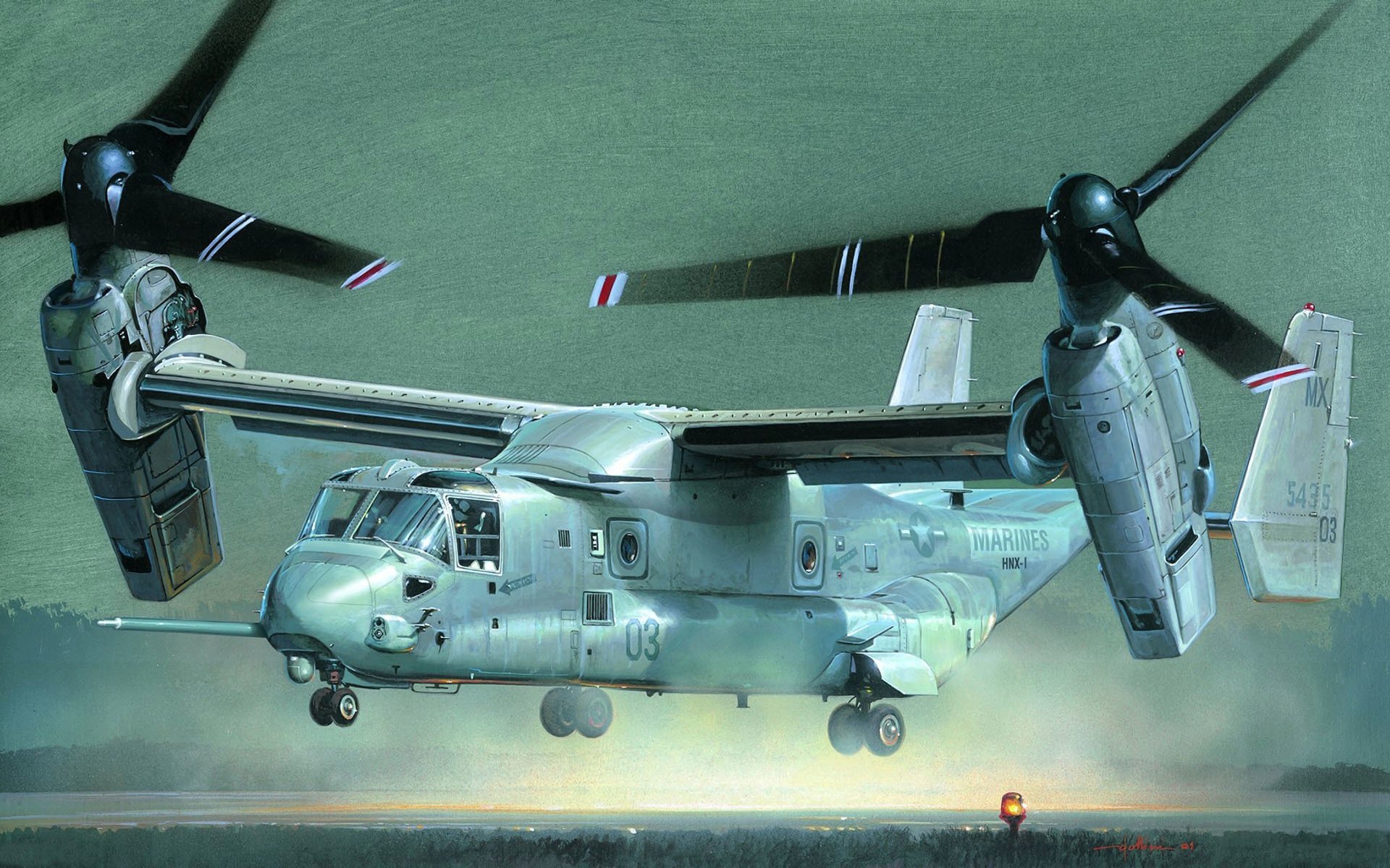 kunst v-22 fischadler osprey bell boeing