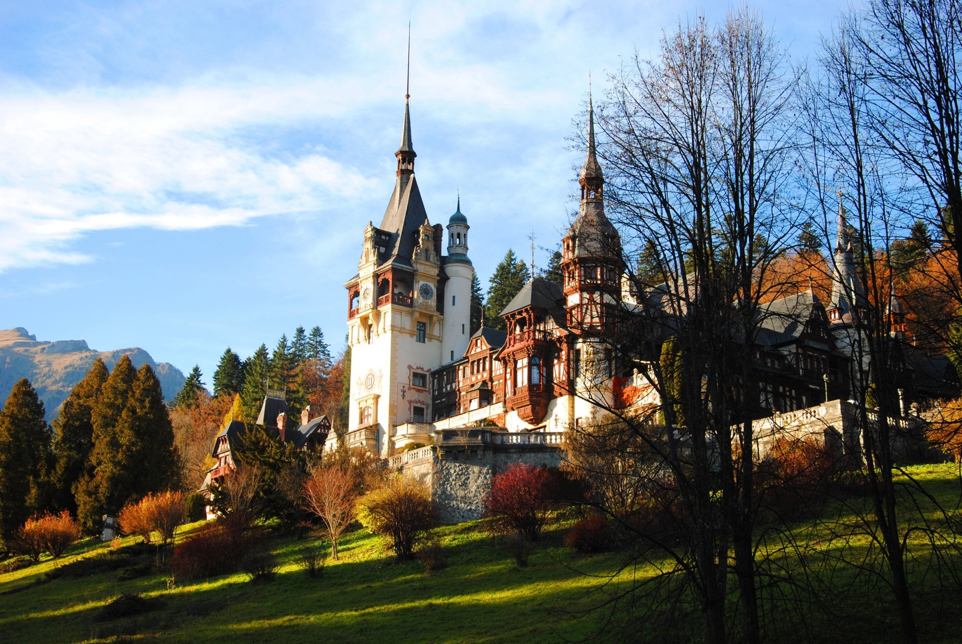 romania castle autumn