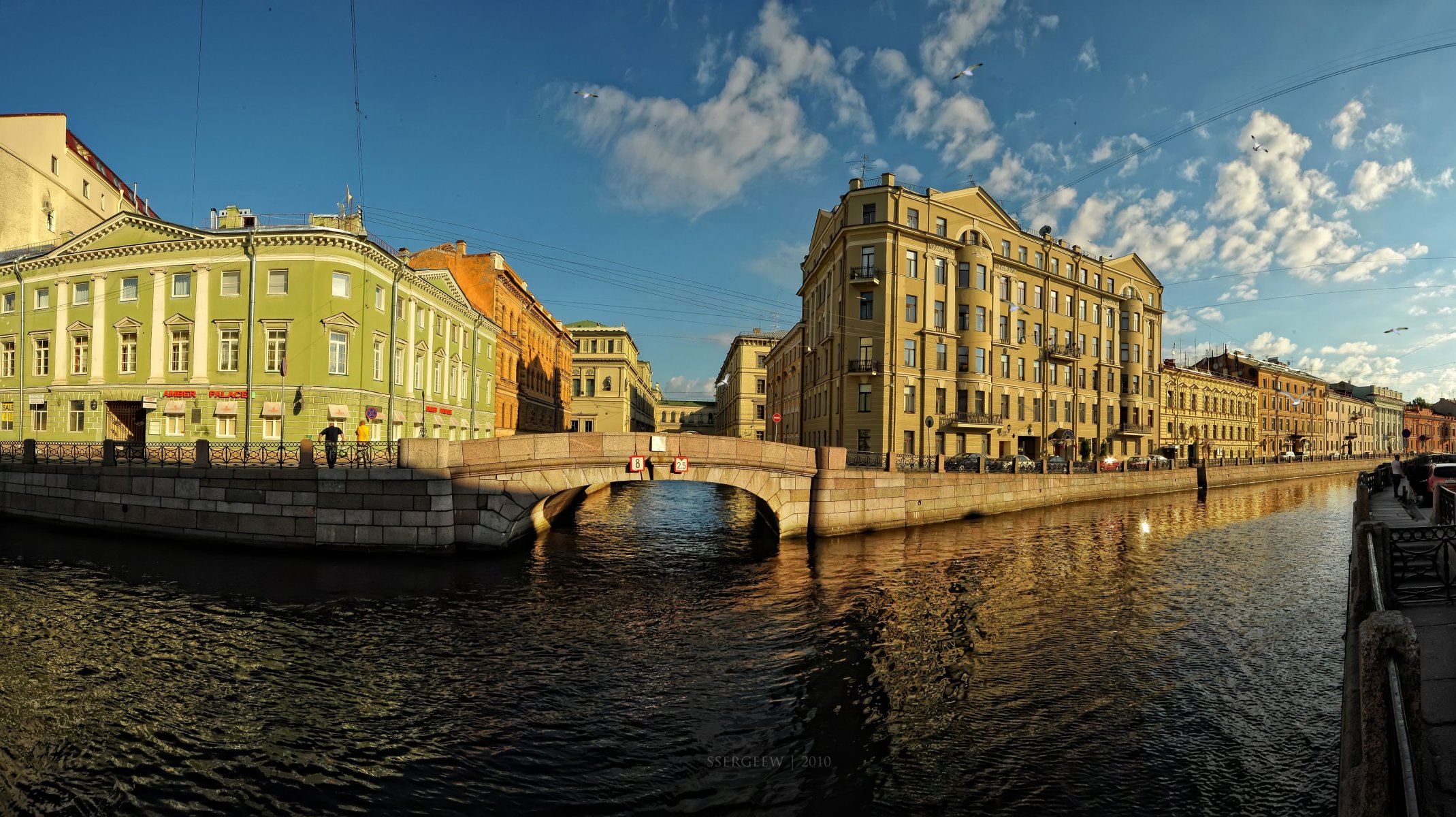 st. petersburg serg-sergeew promenade brücke gebäude