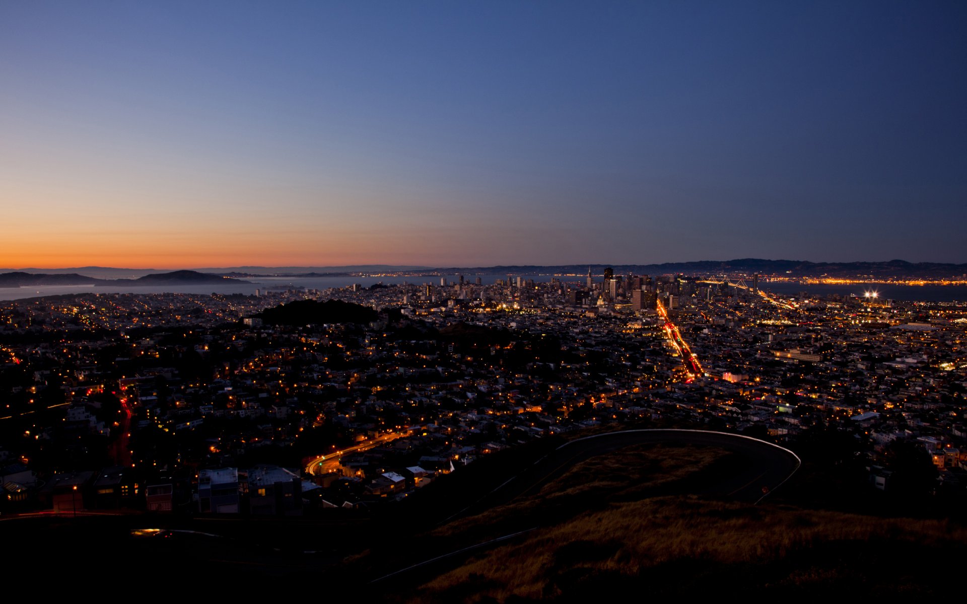 villes soirée photo