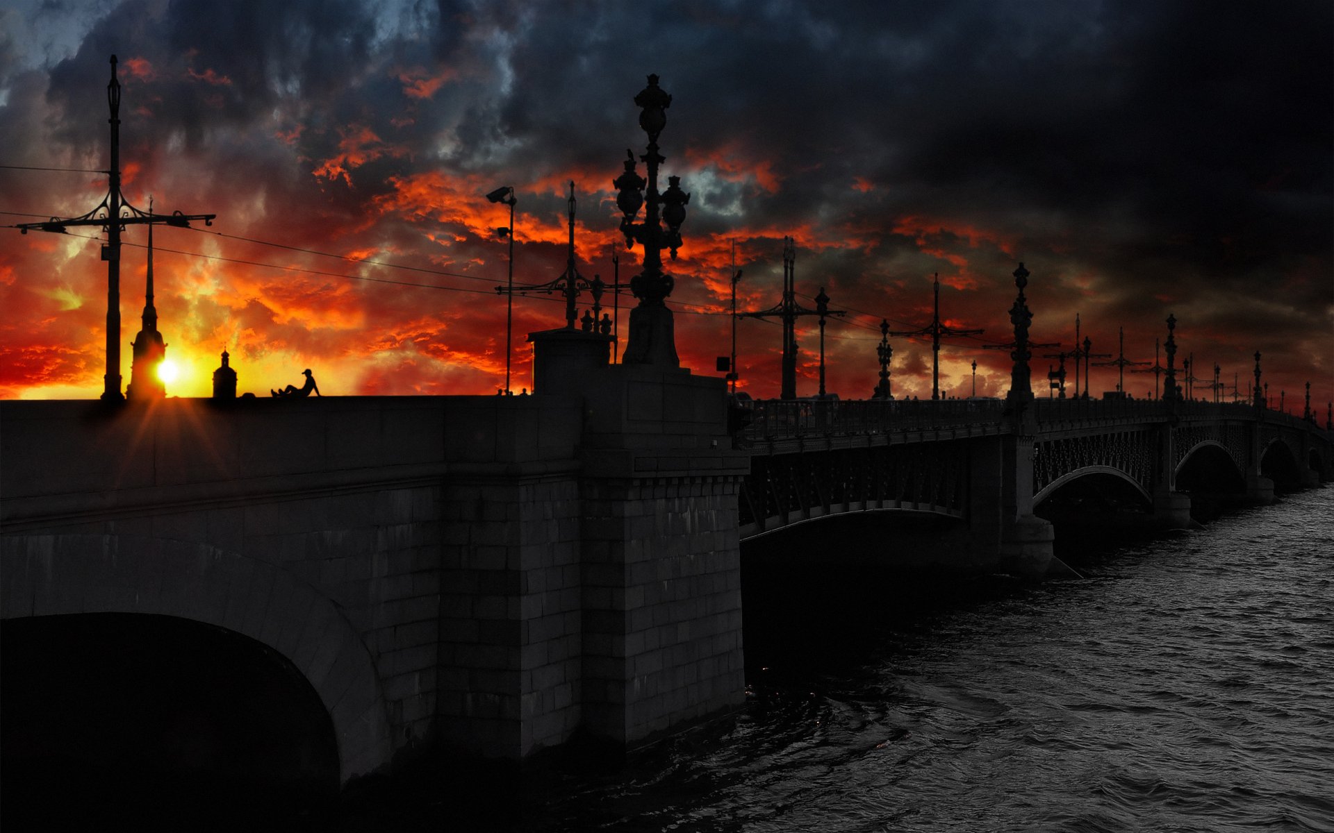 t. petersburg night bridge