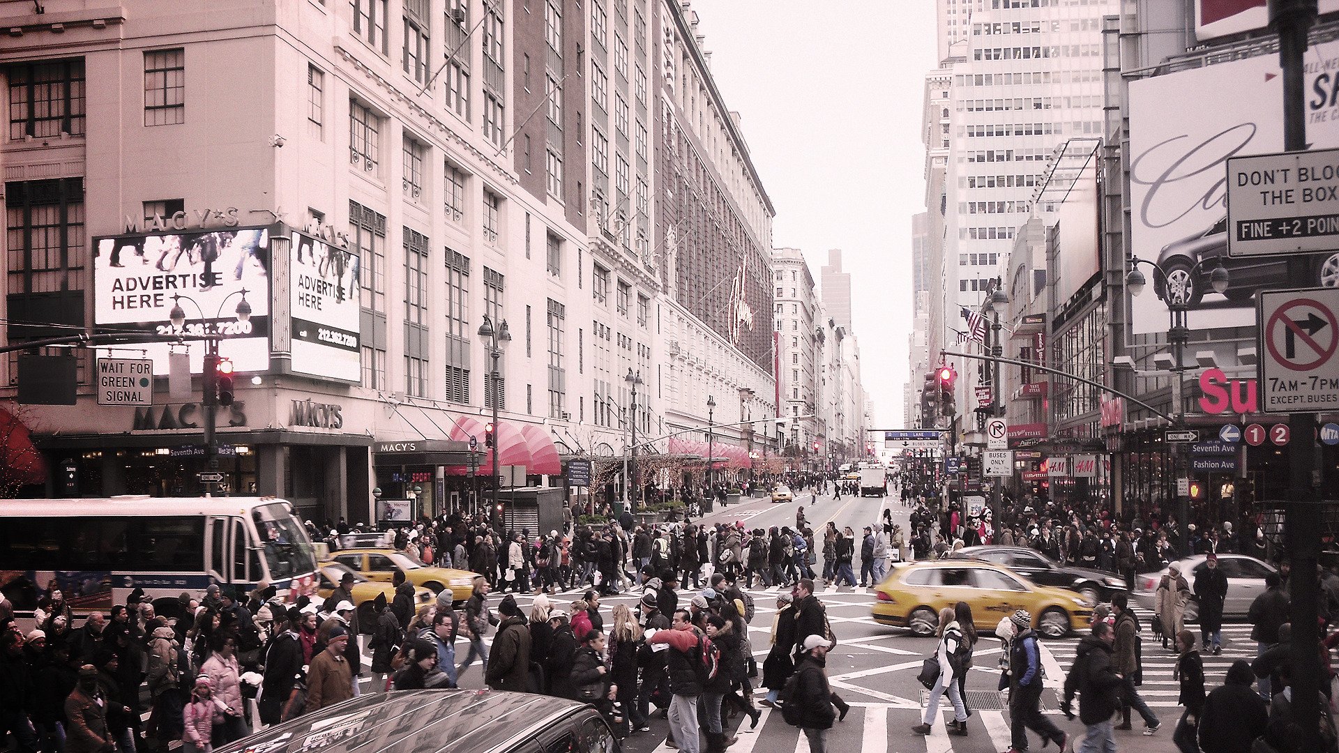 nueva york calle gente rascacielos ciudad