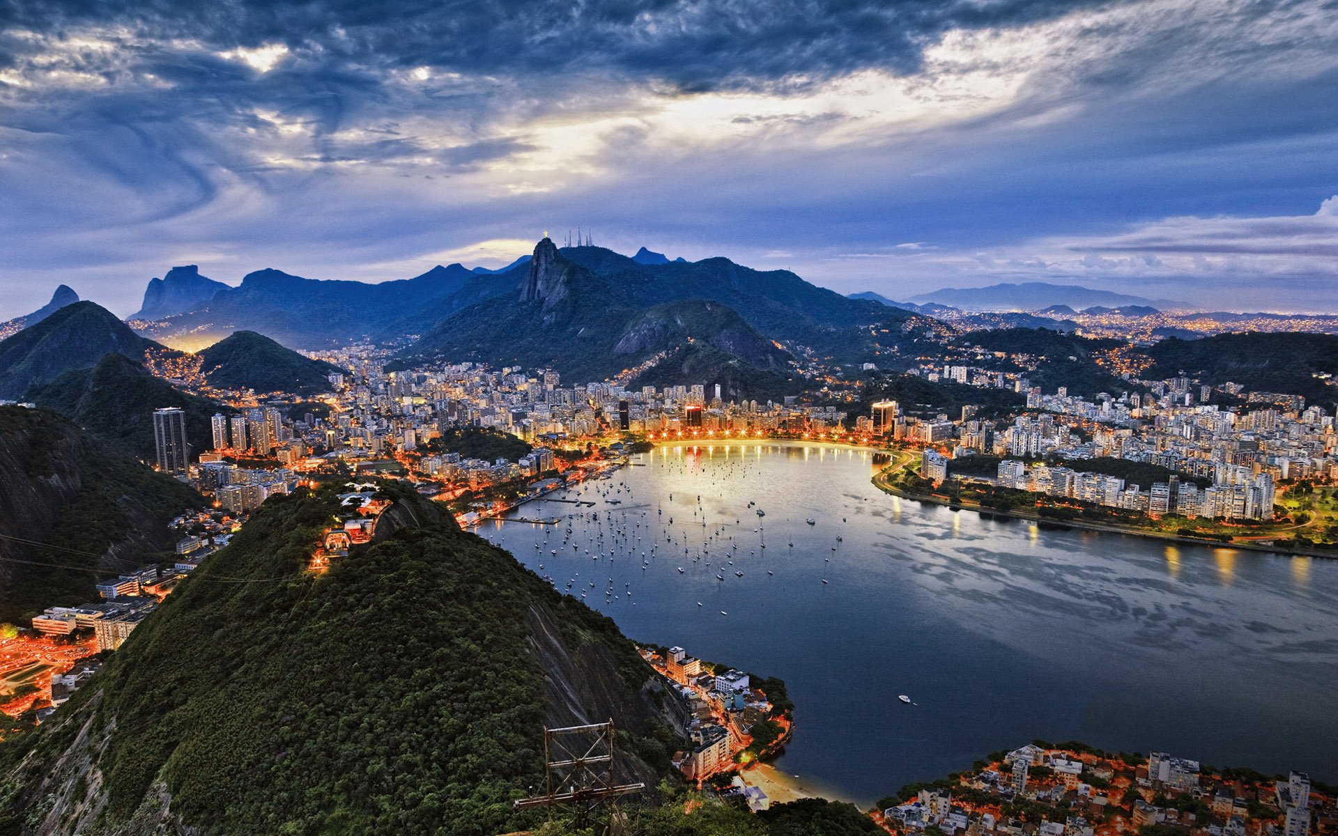 brazil rio de janeiro guanabara bay town