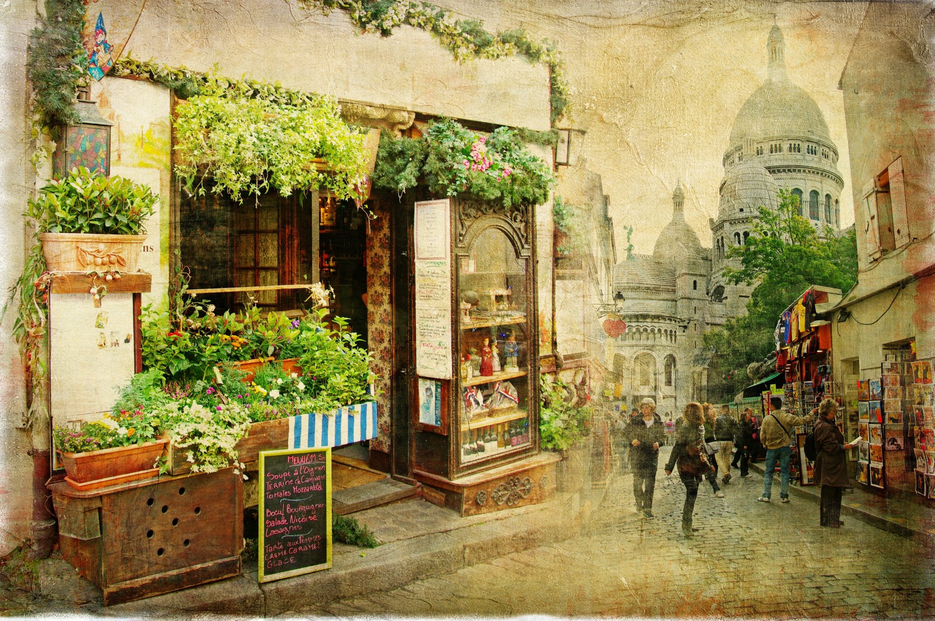 vieille rue vintage vieux ville rue petit restaurant france