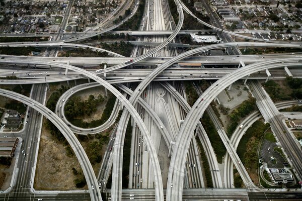 The forks of the roads in Los Angeles and the city itself are my favorites