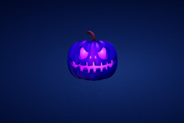 Purple Halloween Pumpkin Jack