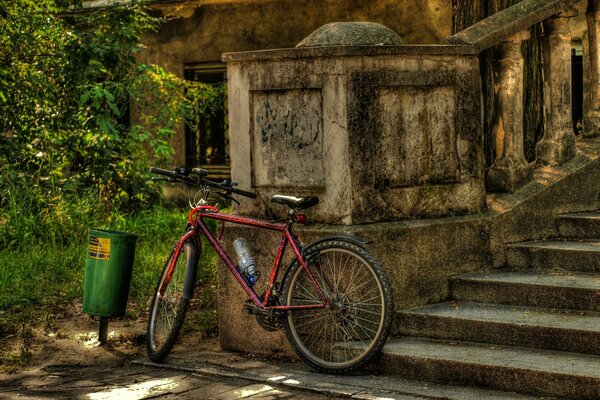 La bicicleta hermosa espera al dueño